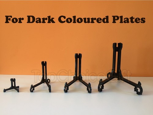 Black plastic easel plate - easel, disk