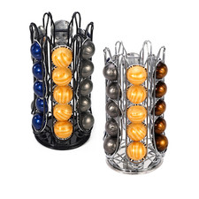 Vinsani 30 Coffee Pod Holder Rotating for Nespresso Vertuo Vertuoline Capsules