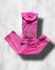 Juicy Couture Pink Velour "Choose Juicy" 2 Piece Tracksuit, XS/S