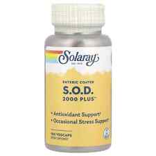 Solaray, Enteric Coated S.O.D. 2000 Plus, 100 Veg Capsules ,Superoxide Dismutase