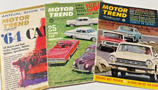Motor Trend 1963/1964 Lot (3) Ford Corvette Mercury Indy