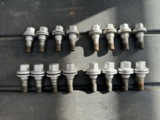 16x PEUGEOT CITROEN 17mm ALLOY WHEEL FLAT WASHER BOLTS 