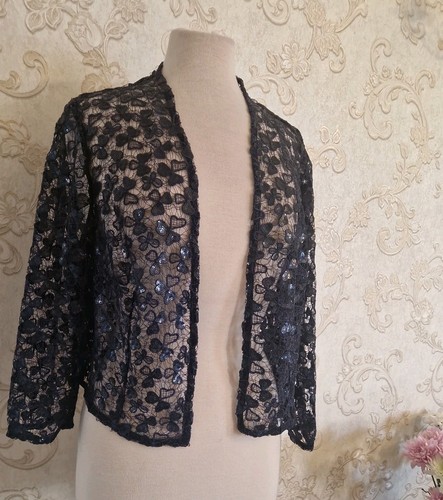 Stunning lace navy jacket - lace,