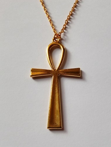 Gold plate large ankh - plate,