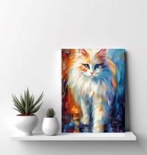 Cute Ragdoll Cat Animal Canvas