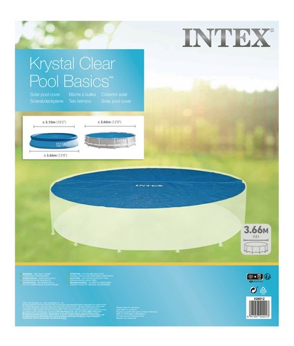 Intex 12ft round solar - round,