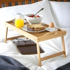 Bamboo Folding Tray Breakfast