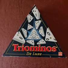 Triominos De Luxe Vintage 1980's Goliath Dominoes Family Fun Game Complete