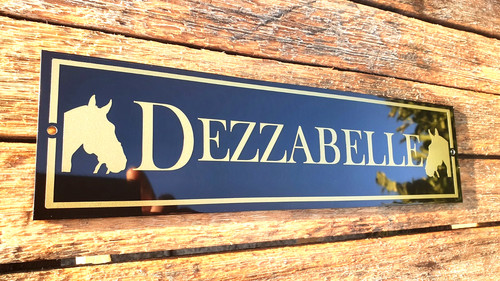Stable door sign gloss - door,