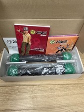 Zumba Fitness Set Toning Sticks & Total Body Transformation 3 DVD Set - BNIB