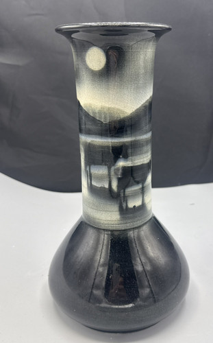 Antique 19c ault pottery vase - antique,
