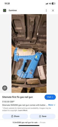 Sitemate first fix nail gun - fix,