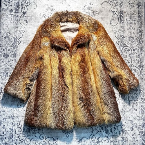Vintage real red fox - vintage, fur