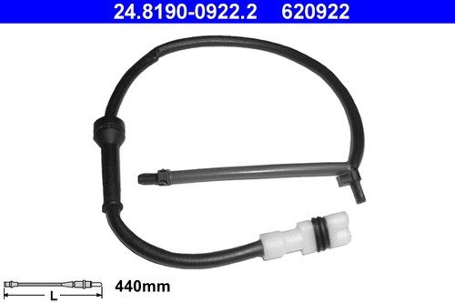 Rear warning contact brake - brake, pad