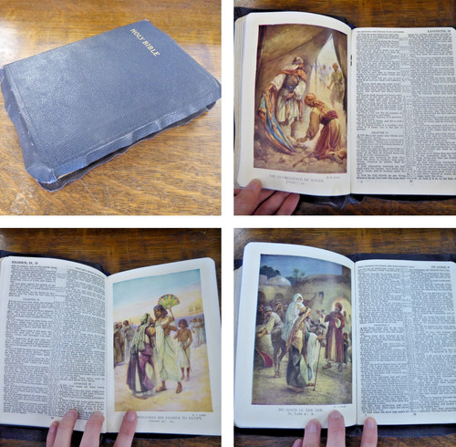 Vintage holy bible old new - bible,