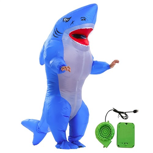 Adult inflatable shark costume - shark,