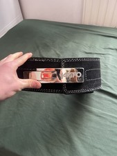 weight lifting belt with lever