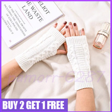 Women Wrist Arm Knitted Mitten