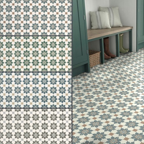 Moroccan vinyl flooring - moroccan, roll