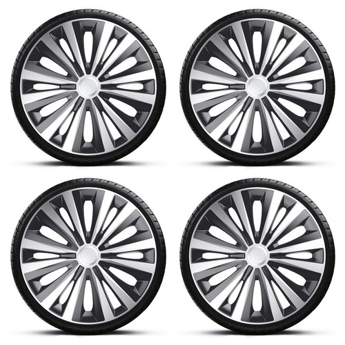 Wheel trims hub caps - 15", black