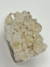 Snowy Citrine Crystal Natural Geode Standing Cluster Abundance Money Manifesting