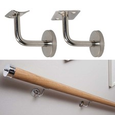 Mopstick Handrail Wall Mount Bracket Secure and Stylish Stainless Steel