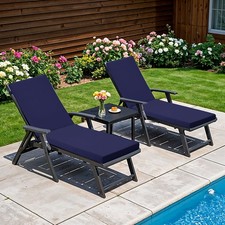 XL Rattan Sun Lounger Outdoor