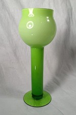 Green Cased Glass Pedestal
