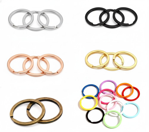 5pcs split rings flat side - 5pcs,