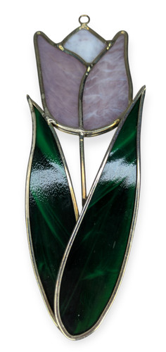 Purple and green tulip - purple,