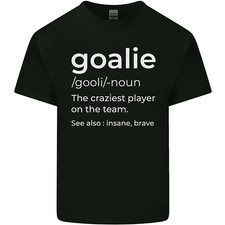 Goalie Keeper Football Ice Hockey Funny Mens Cotton T-Shirt Tee Top