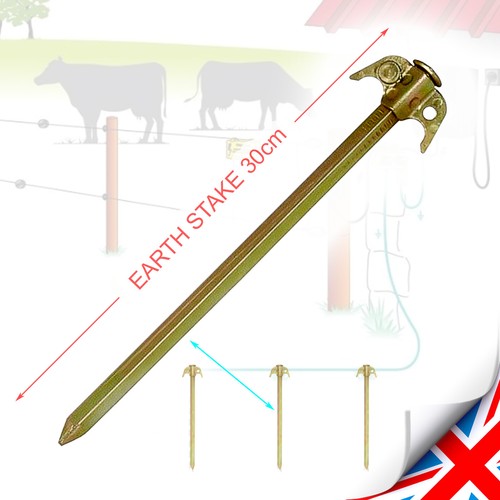Earth stake fence galvanised - earth,