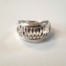 Sterling Silver Ring Genuine Solid Hallmarked 925  Jaws Handmade