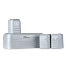 4PC PIECE METAL BREAD BIN