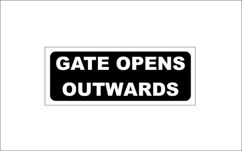 Gate opens outwards plastic - gate,