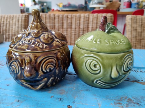 Sylvac face pots apple - sylvac,
