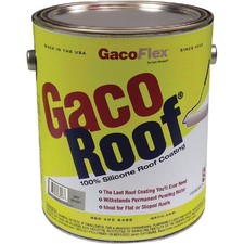 GacoRoof Silicone Roof Coating, Gray, 1 Gal. GR1628-1 Gaco GacoRoof GR1628-1
