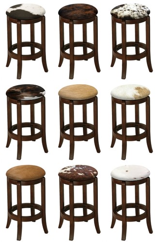 Bar stool authentic - bar, cowhide