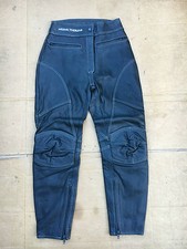 FRANK THOMAS Ladies Leather Motorbike Trousers Ladies Size UK 10  28" Waist No43