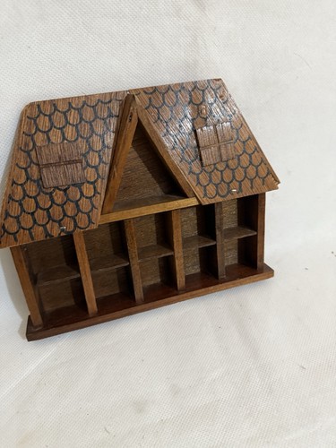 Thimble display case wooden - thimble,