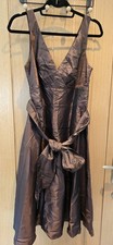 Brown Taffeta Wedding Guest