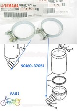 Yamaha YAS1 YAS2 YAS3 YCS1 CS5 LS2 Air Boot Clamp x2 NOS Air Cleaner 90460-37130