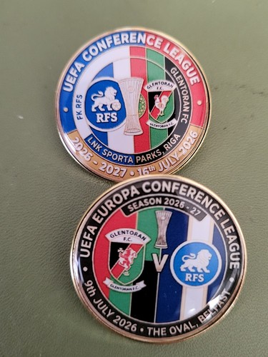 Glentoran ecl matchday pin - glentoran,