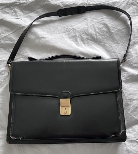 Vintage black leather ladies - vintage,