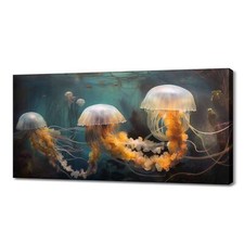 Jellyfish Sea Family Canvas