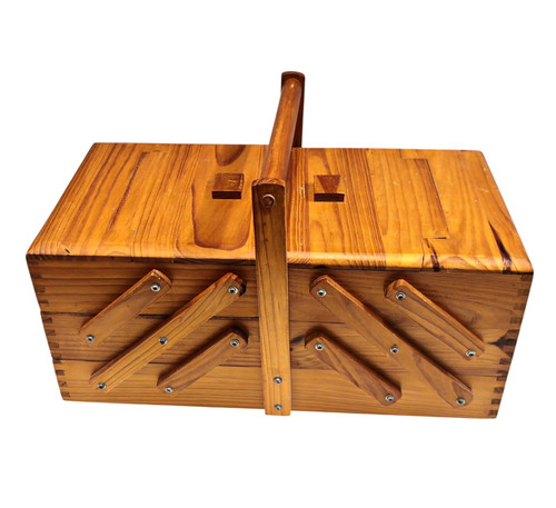 Wooden cantilever sewing - sewing, box
