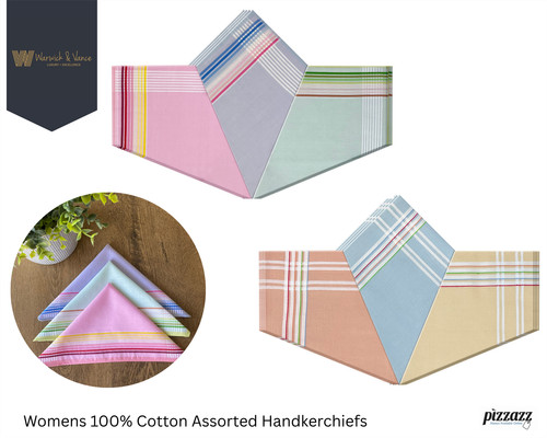 Ladies handkerchiefs 100 - handkerchiefs, 100%