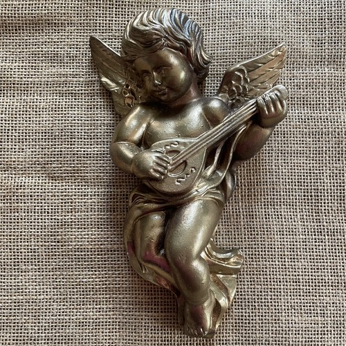 Vintage wall hanging cherub - hanging,