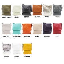 Vera Pelle Ladies Genuine Leather Flap Cross Body Women Shoulder Side Bag VP616