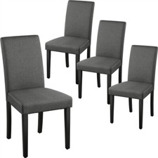 Set of 4 Dining Chairs Upholstered Fabric Kitchen Chairs for Banquet Bar Hotel